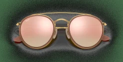 RAY-BAN Round Double Bridge RB3647N 001/7O