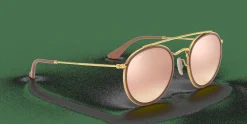 RAY-BAN Round Double Bridge RB3647N 001/7O