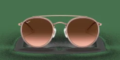 RAY-BAN Round Double Bridge RB3647N 9069A5